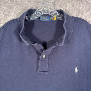 Polo Ralph Lauren Polo Shirt Mens 3XB Blue Short Sleeve Golf Flawed Tiny Holes